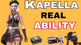 Kapella Ability test free fire  Free Fire New character Ability test  Real skil of kapella [upl. by Star]