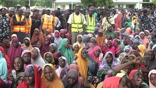 Ziyarar jaje da Shugaba Tinubu ya kai a birnin Maiduguri na jihar Borno bayan ambaliyar ruwa [upl. by Annahsar472]