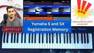 Yamaha SX and S Series Registration Memory Settings [upl. by Atinoj706]