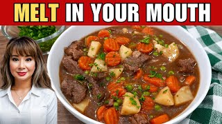 Easy Melt in Your Mouth BEEF STEW Recipe [upl. by Sekoorb203]