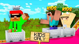 I Snuck BACK Into a KIDS ONLY Server In Minecraft [upl. by Natam]