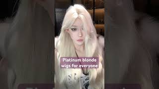 This platinum blonde wig is absolutely amazing hairstyle 13x4lacefrontal lacewigs hair wig [upl. by Sualkcin]