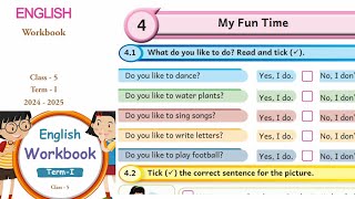 EE 5th standard English work book answers unit 4 My fun time term 1 [upl. by Retluoc]