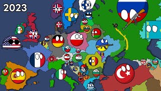 History of Europe 19002024 Countryballs Best version [upl. by Cohbath]