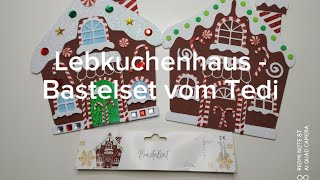 Bastelset Lebkuchenhaus vom Tedi was ist dabei  was kann es [upl. by Berkow834]