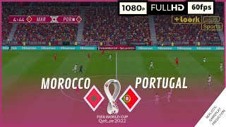 MARRUECOS vs PORTUGAL  Mundial Qatar 2022 • Cuartos de final  SimulaciónRealista [upl. by Olethea]