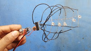 How To Make Led Chaser Light  Use 555 Timer Ic And 4017 Ic [upl. by Amand]