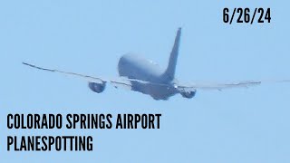 Colorado Springs Airport Plane Spotting  62624  Southwest American USAF And More [upl. by Couhp]