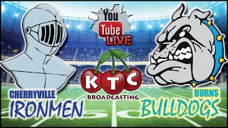 Cherryville Ironmen  Burns Bulldogs  Prep Football  VIDEO  October 25 2024 [upl. by Haram]