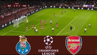 Arsenal fc vs fc Porto live today Champions League Full Match Football simulation Gameplay PC [upl. by Handel]