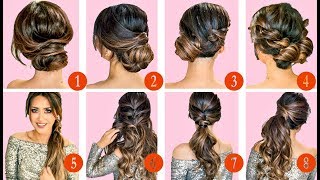 🔴 10 ELEGANT HAIRSTYLES amp UPDOS 🔴  EASY HAIRSTYLE TUTORIAL for LONG MEDIUM HAIR [upl. by Pallaton]