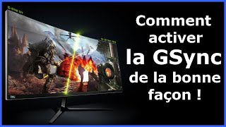 Comment activer la gsync de la bonne façon [upl. by Jesher]