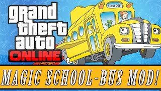 GTA 5 Online  New quotMagic School Busquot Mod  Fly Above amp Underwater GTA 5 MODS [upl. by Roda]