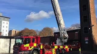 Hertfordshire Fire and Rescues new Aerial Ladder Platform in action [upl. by Violette]