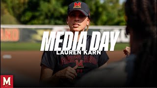 Maryland Spring Sport Media Day  Softball Head Coach Lauren Karn [upl. by Terrell]