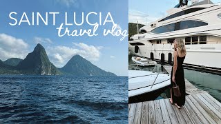 Staying in Marigot Bay Saint Lucia  TRAVEL VLOG [upl. by Essinger]