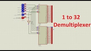 1 to 32 line demultiplexeravi [upl. by Birdella877]