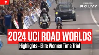 UCI Road World Championships Highlights 2024  Elite Women Time Trial [upl. by Copp]