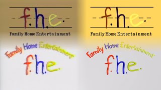 Family Home Entertainment logo comparison original and remake [upl. by Mesics]