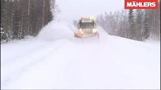 Volvo FH 8x4 with Mählers snow plows [upl. by Asiaj103]