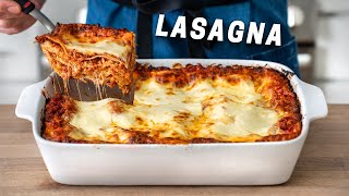 The Best CLASSIC Lasagna Recipe with EASY homemade ricotta [upl. by Annodahs]