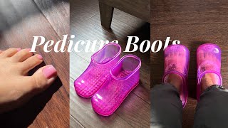 PEDICURE BOOTS Sandal Ready Toes  Nail Art 🦶 [upl. by Adlez]