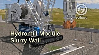 Hydromill Module SH 50 DiaphragmSlurry walls Soilmec 150m amp 250 mt deep [upl. by Chil]