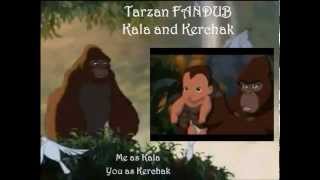 Tarzan FANDUB quotKala and Kerchakquot Collab with Christimuse 188 [upl. by Charin]