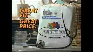 1987 Fruit of the Loom commercial [upl. by Aes]