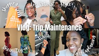 Maintenance Vlog  Going to Vegas  Nails Locs Shein Tryon FAIL Shopping and more [upl. by Cordeelia]