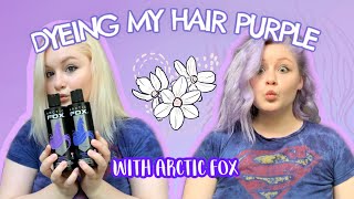 Dyeing my Hair Pastel Purple with Arctic Fox  How To amp Honest Review [upl. by Repinuj]