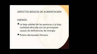 Aspectos básicos en alimentación de pequeños rumiantes [upl. by Adamski]