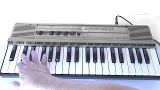 1985 Bontempi MusicPartner MS40 Portable Electric Farfisa Compact Organ [upl. by Urba665]