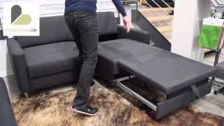 BERLIN DELUXE Schlafsofa mit Einzelauszug von sofaplus  mit Relaxposition  mysofabedde [upl. by Jaqitsch]