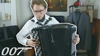 James Bond  Opening Theme Accordion Cover [upl. by Anoirb735]