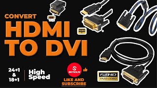 hdmi to dvi cable  dvi to hdmi adapter  sky tech [upl. by Illak]