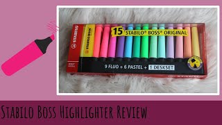 Stabilo Boss Highlighter  Review amp Swatches  Veras Creations [upl. by Gaves]