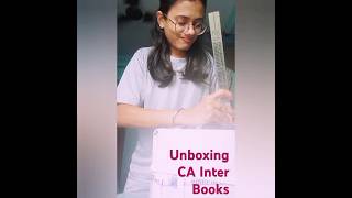 Unboxing CA Inter Books  cainter unboxing shorts cafoundation caaspirants [upl. by Nodyroc]