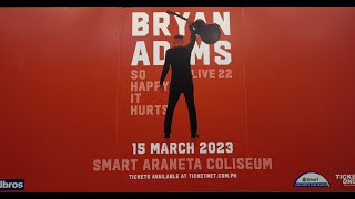 BRYAN ADAMS SO HAPPY IT HURTS TOUR PICTURE MARCH 15 2023 ARANETA COLISEUM [upl. by Amer562]