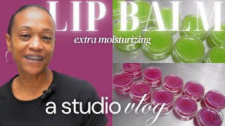 Making extra moisturizing LIP BALMS CANDLES and cutting my EUCALYPTUS and MINT BODY SOAP  A VLOG [upl. by Dittman925]