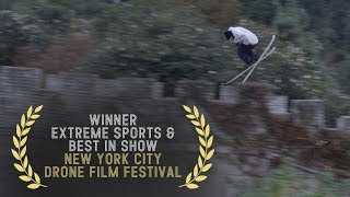 Candide Thovex Quattro 2  2018 New York City Drone Film Festival Extreme Sports Category Winner [upl. by Munmro]