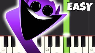 Incredibox Sprunki Phase 4 Themes on Piano  EASY Piano Tutorial [upl. by Ivgnout]