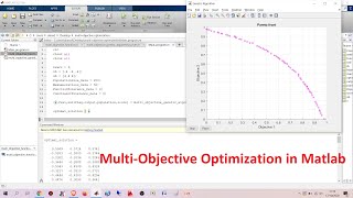 MultiObjective Optimization in Matlab [upl. by Ahseinod814]