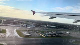 Austrian Airlines OS352 Brussels to Vienna  Pushback taxi and takeoff  Airbus A320  OELZC [upl. by Nybbor261]