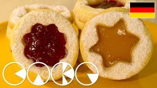 HILDABRÖTCHEN  SPITZBUBEN Weihnachtsplätzchen Rezept [upl. by Aztinaj]