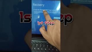 how to fix recovery mode error windows 10 shorts msiinfotech [upl. by Ainslee]