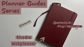 Rhodia Webplanner  Detailed Planner Flip Through  Planner Guides Series [upl. by Eannaj]