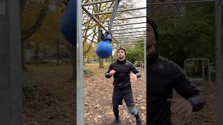 🕹️Outdoor workout for developing explosive arm strength with a kettlebell and Dopa bands🥋judo [upl. by Mungovan]