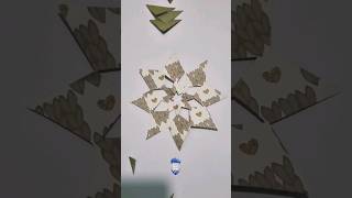 Membuat Paper Cutting Kirigami 20 kirigami origami papercraft shorts diy [upl. by Anyotal]