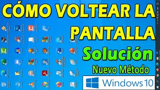 COMO GIRAR LA PANTALLA DE LA PC WINDOWS 10 💻 Voltear Pantalla 🚀Nuevo Método [upl. by Cavan]